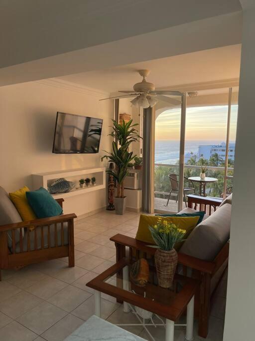 Apartamento Departamento En Del Mar A Pie De Playa *