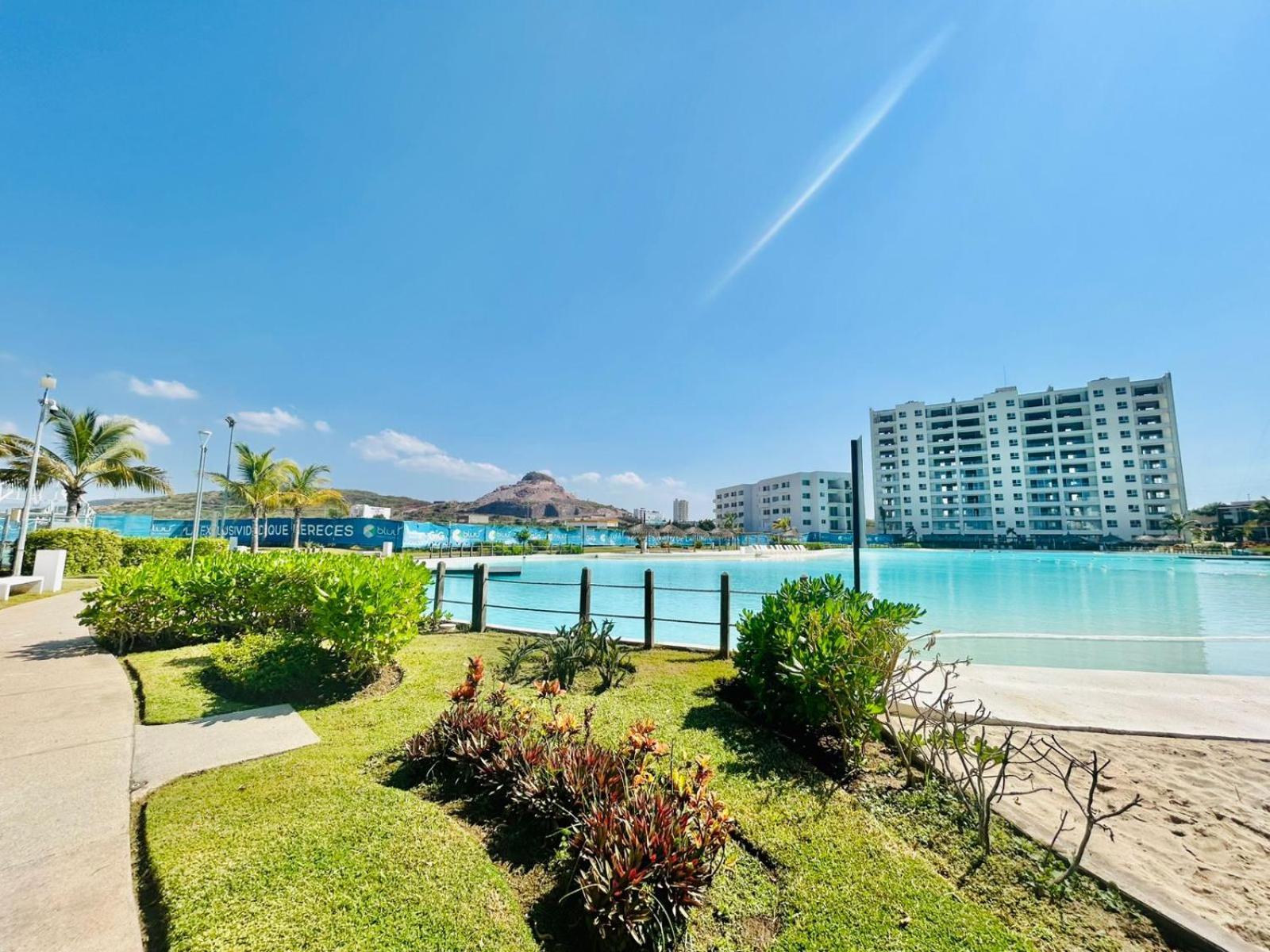 Apartamento Bluu Lagoon - Depa Enorme Alberca Mazatlán
