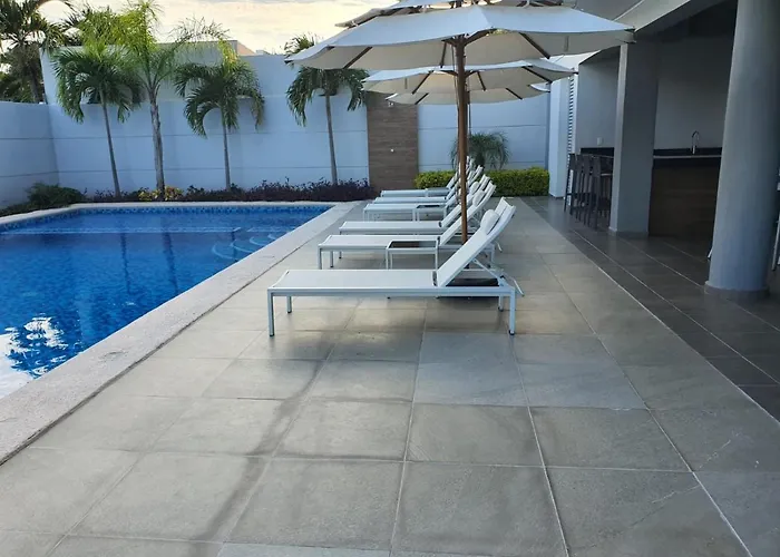 Departamento privado con alberca cerca de la playa