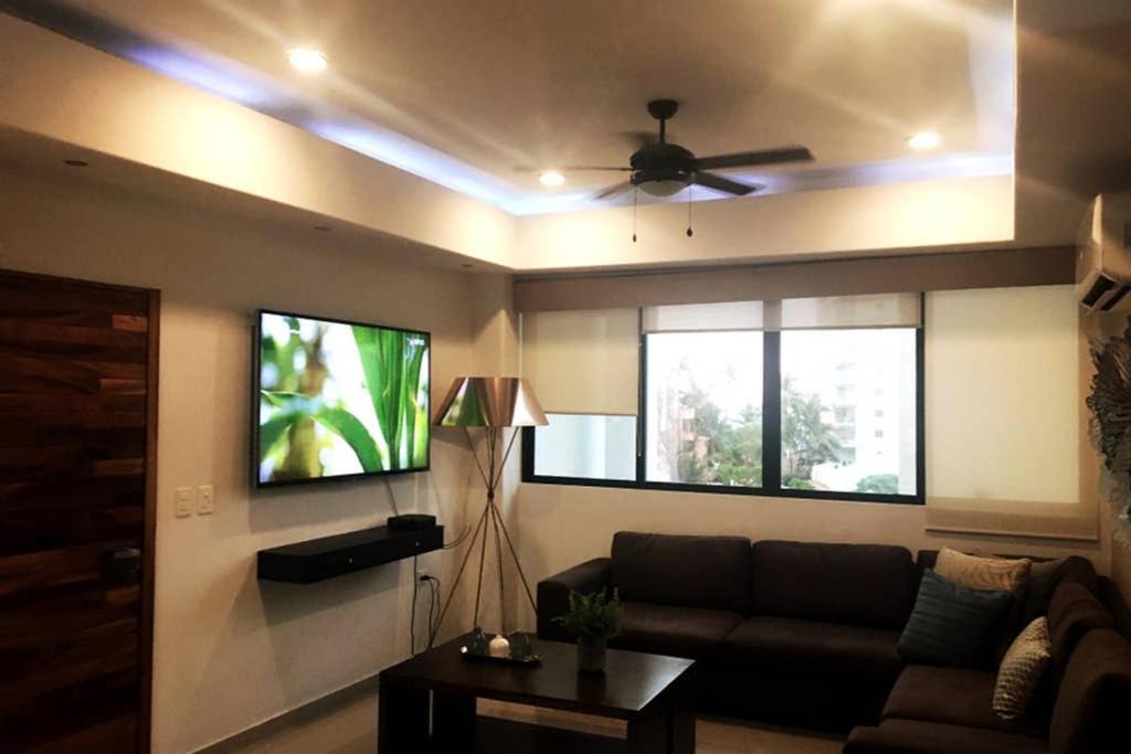 Apartamento Depadelux 35 Mt De La Playa! Zona Dorada Vista Al Mar!