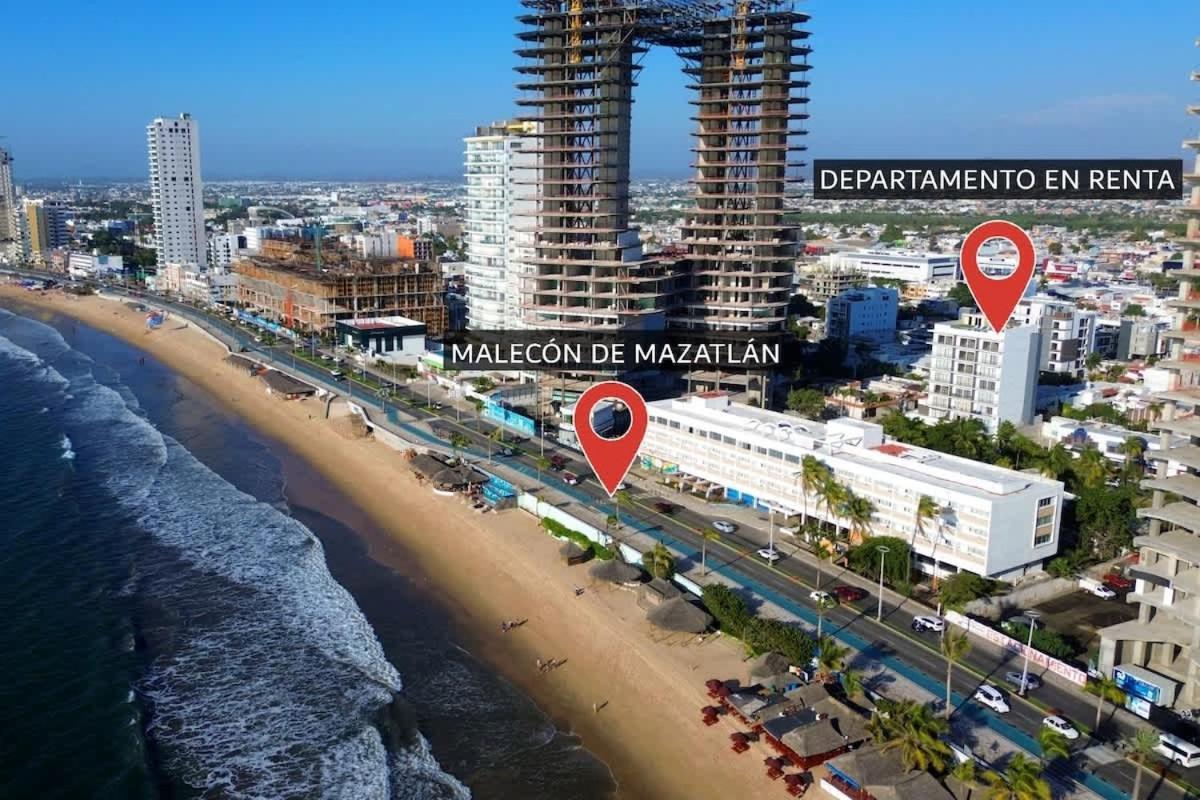 Hermoso Depto. A 1 Cuadra Del Malecon - Flamingo 302 Mazatlan
