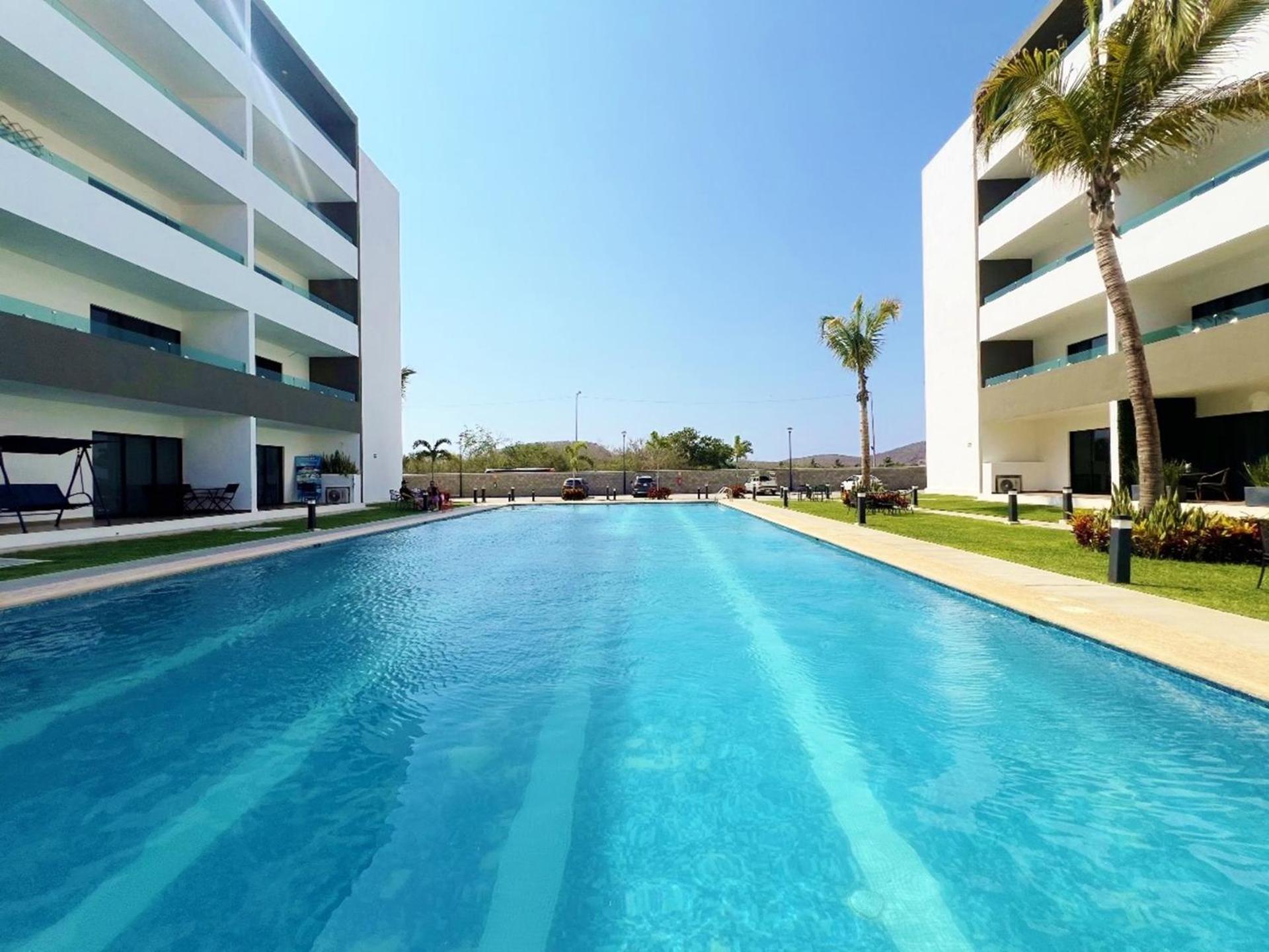 Marina Cerritos Azul Turquesa #3 - 4 Albercas - 1 Min Playas Mazatlán
