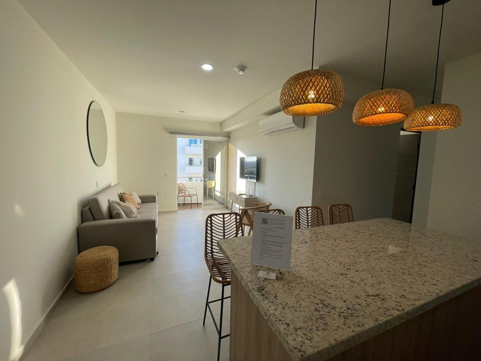Apartamento Mazablue Depa Con Espectacular Laguna Con Playa